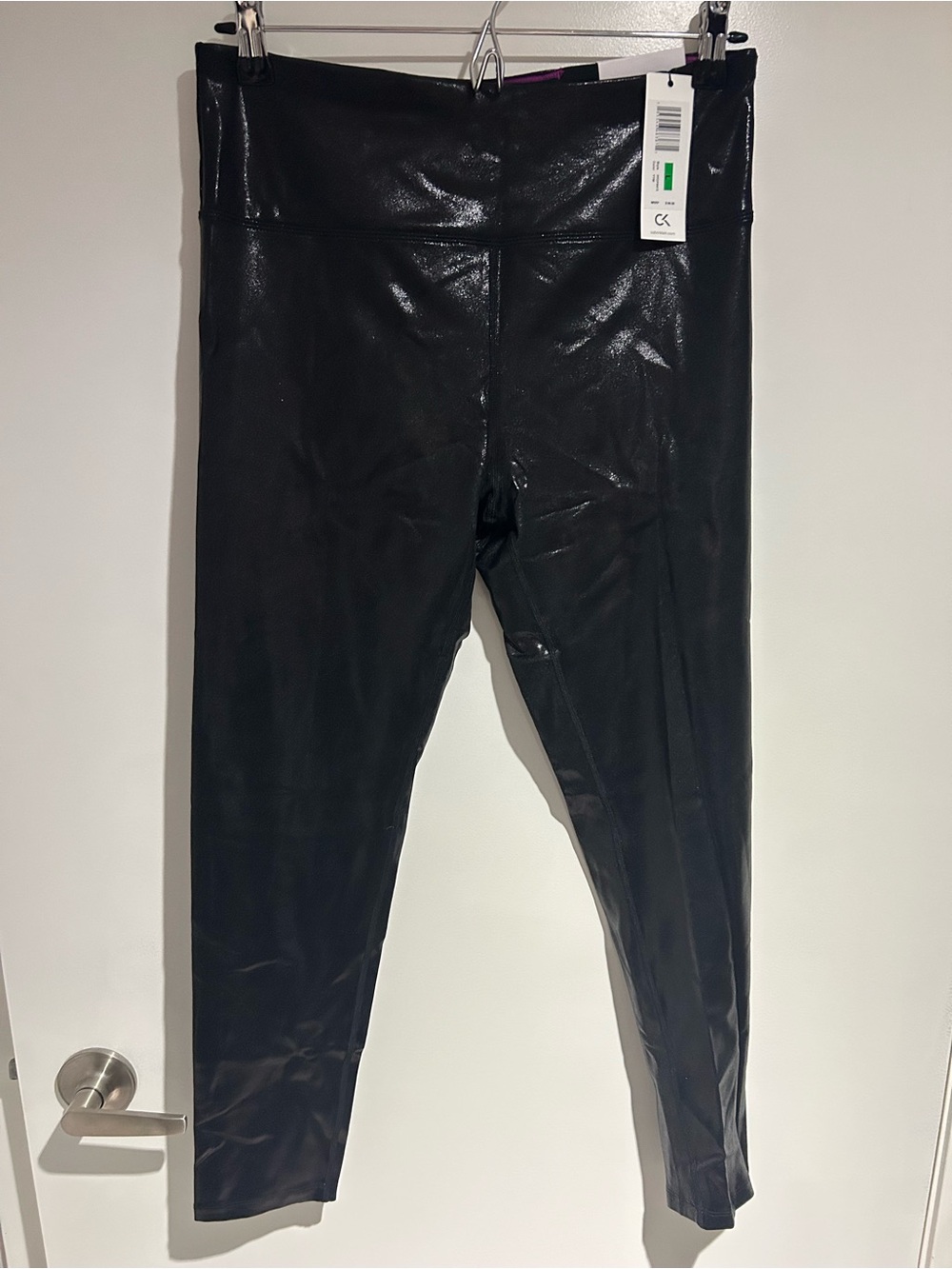 Black Women’s Faux-Leather Leggings